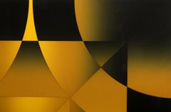 Gamut, Abstract Geometric Op Art Screenprint by Mark Rowland