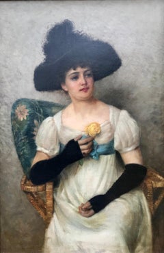 “Beauty with Yellow Rose”