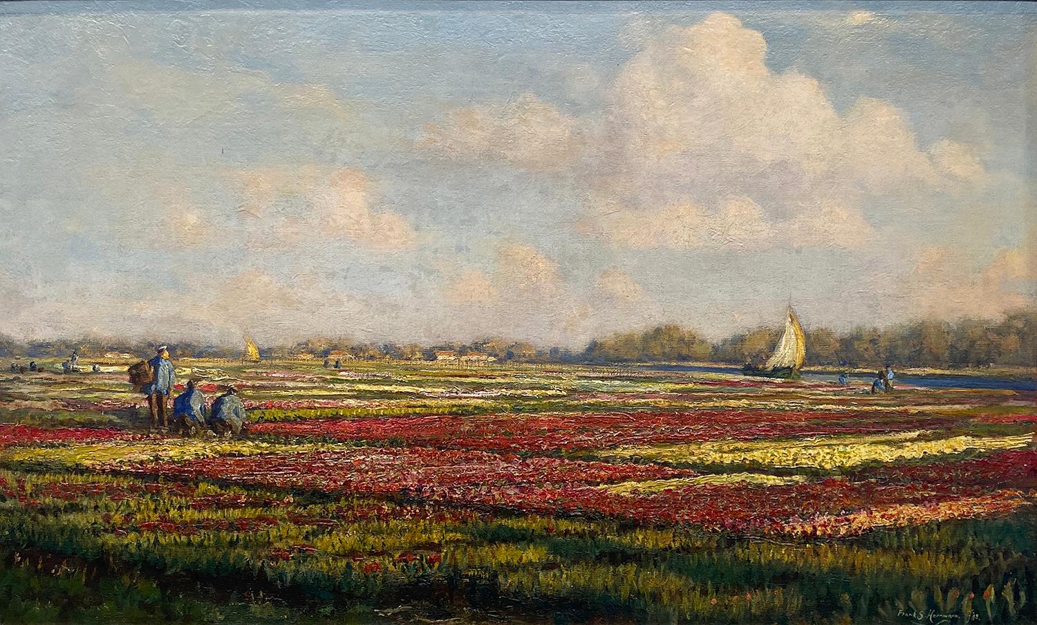 In the Flower Fields – Painting von Frank S. Herrmann