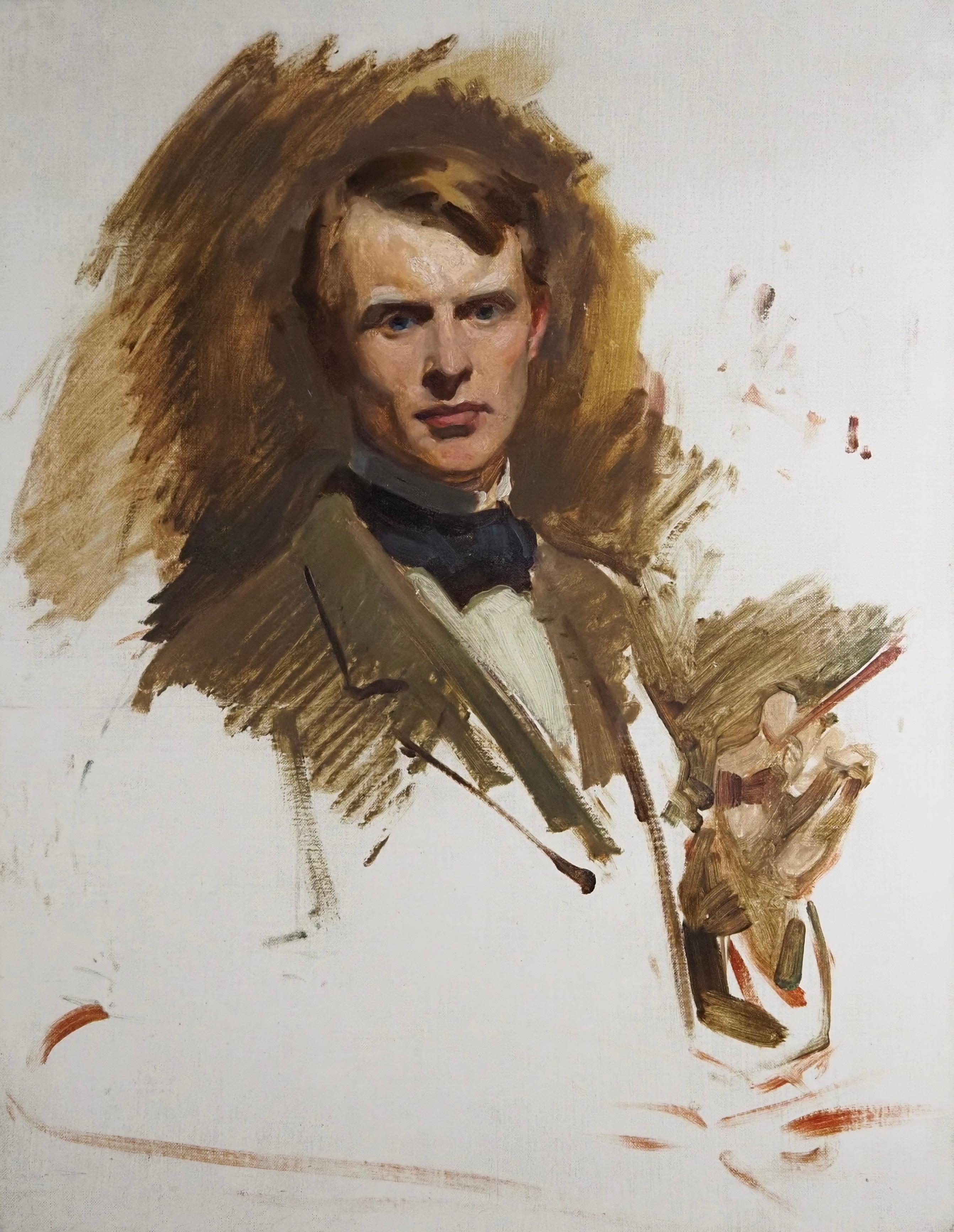Selbstporträt (Viktorianisch), Painting, von Frank Samuel Eastman 