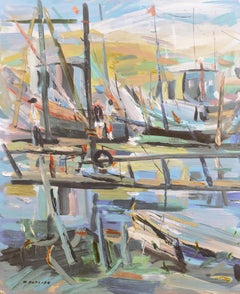 'On the Pier, Palo Alto', California, National Academy of Design, Oakland Museum