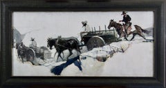 "He Had Found His Quarry–Now the Question Was–What To Do" Western Illustration