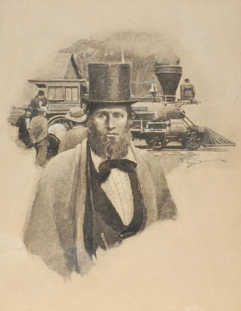 Retrato del capitán James J. Andrews - Painting de Frank Schoonover