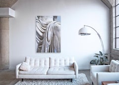 Augusto - photographie de détails de mode en cascade d'une sculpture antique