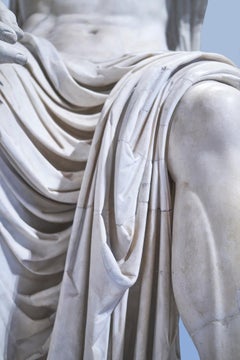 Augusto - photograph of cascading fashion details of antique sculpture