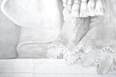 Barocco Romano II - fotografia di grande formato di sculture barocche in marmo e tessuti