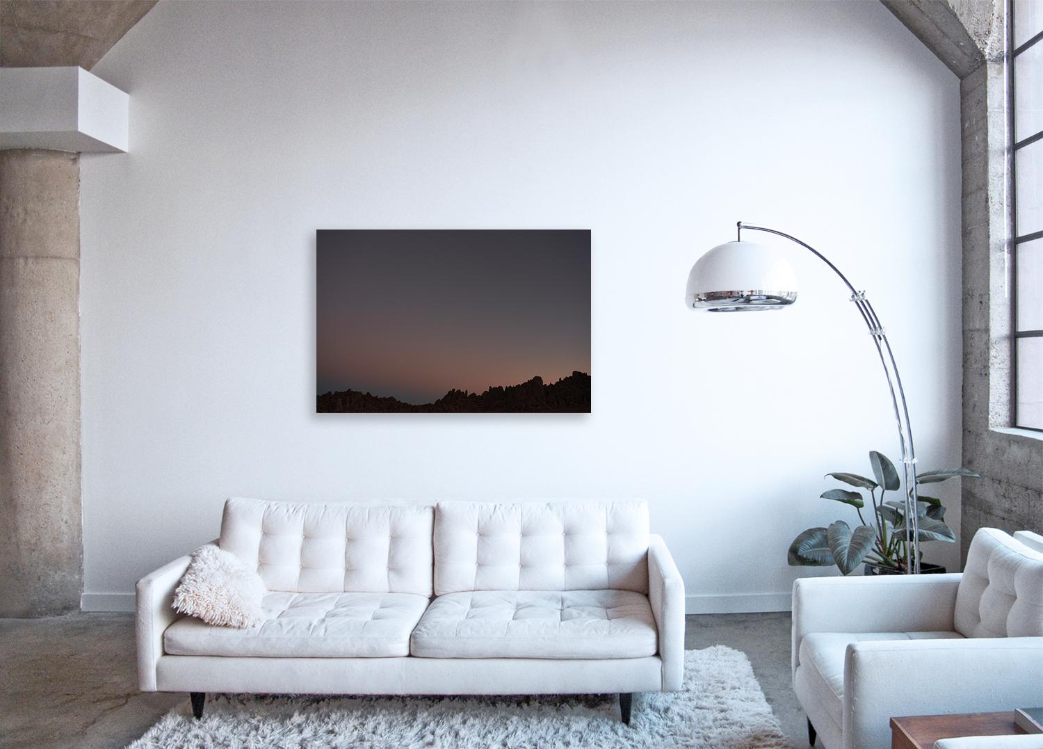 California Dusk - Großformatige Fotografie eines ikonischen Sonnenuntergangs in der Wüstenlandschaft (Zeitgenössisch), Photograph, von Frank Schott