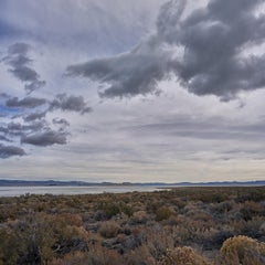 California Mono - large photograph of infinite monochromatic desert landscape
