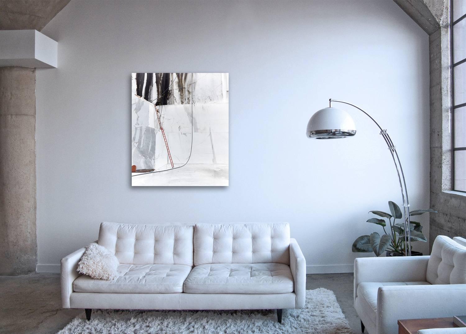 Carrara II (framed) - large format photograph of iconic Italian marble quarry - Contemporary Photograph by Frank Schott