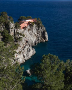 Casa Malaparte – signiertes Foto in Portfolio-Geschenkbinder für Archivkunst