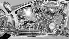 Chopper 2003 - large format photograph of iconic Harley Davidson chrome details