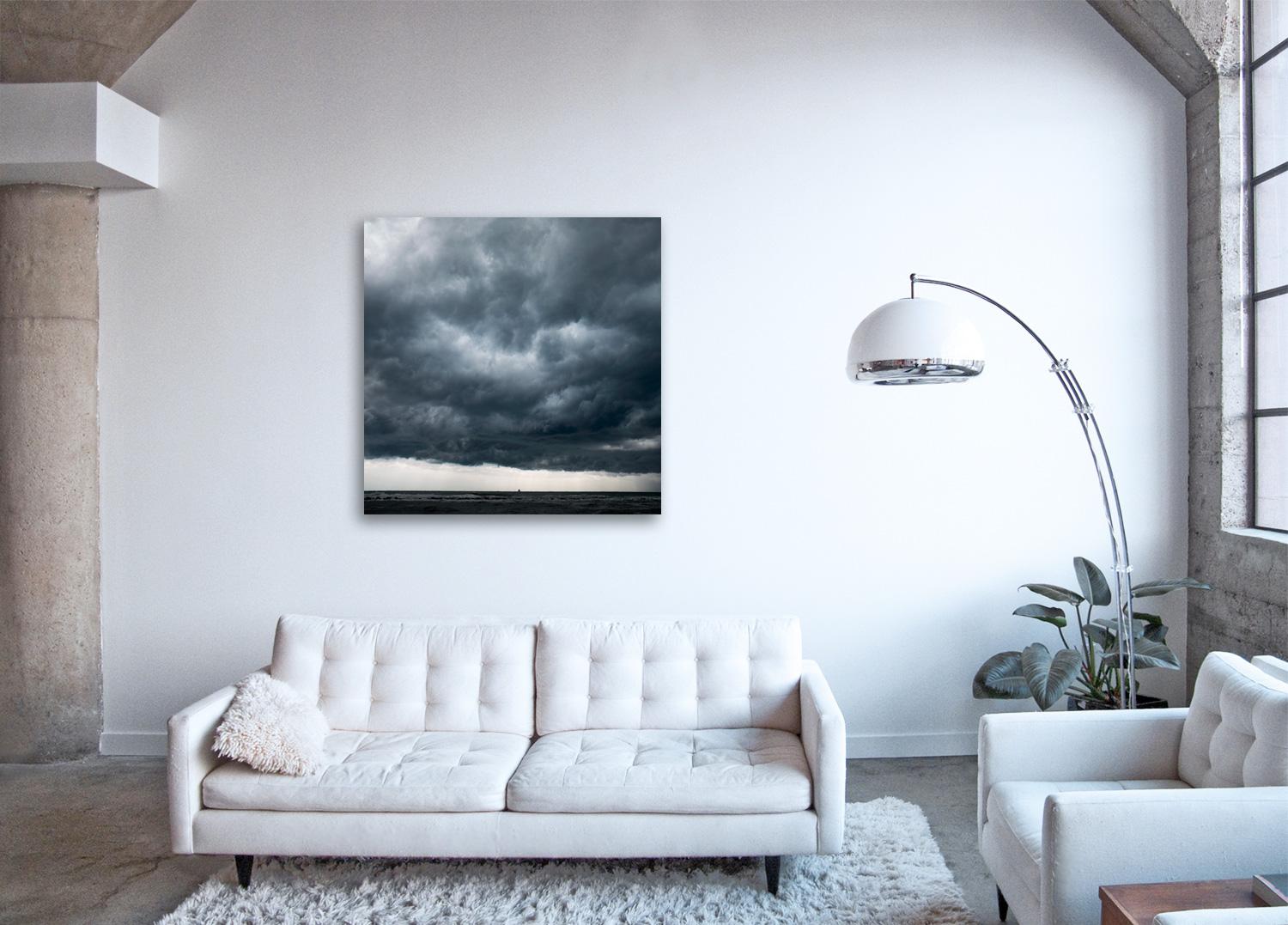 Cloud study II - large format photograph ( Framed ) of  cloudscape horizon sky - Photograph by Frank Schott