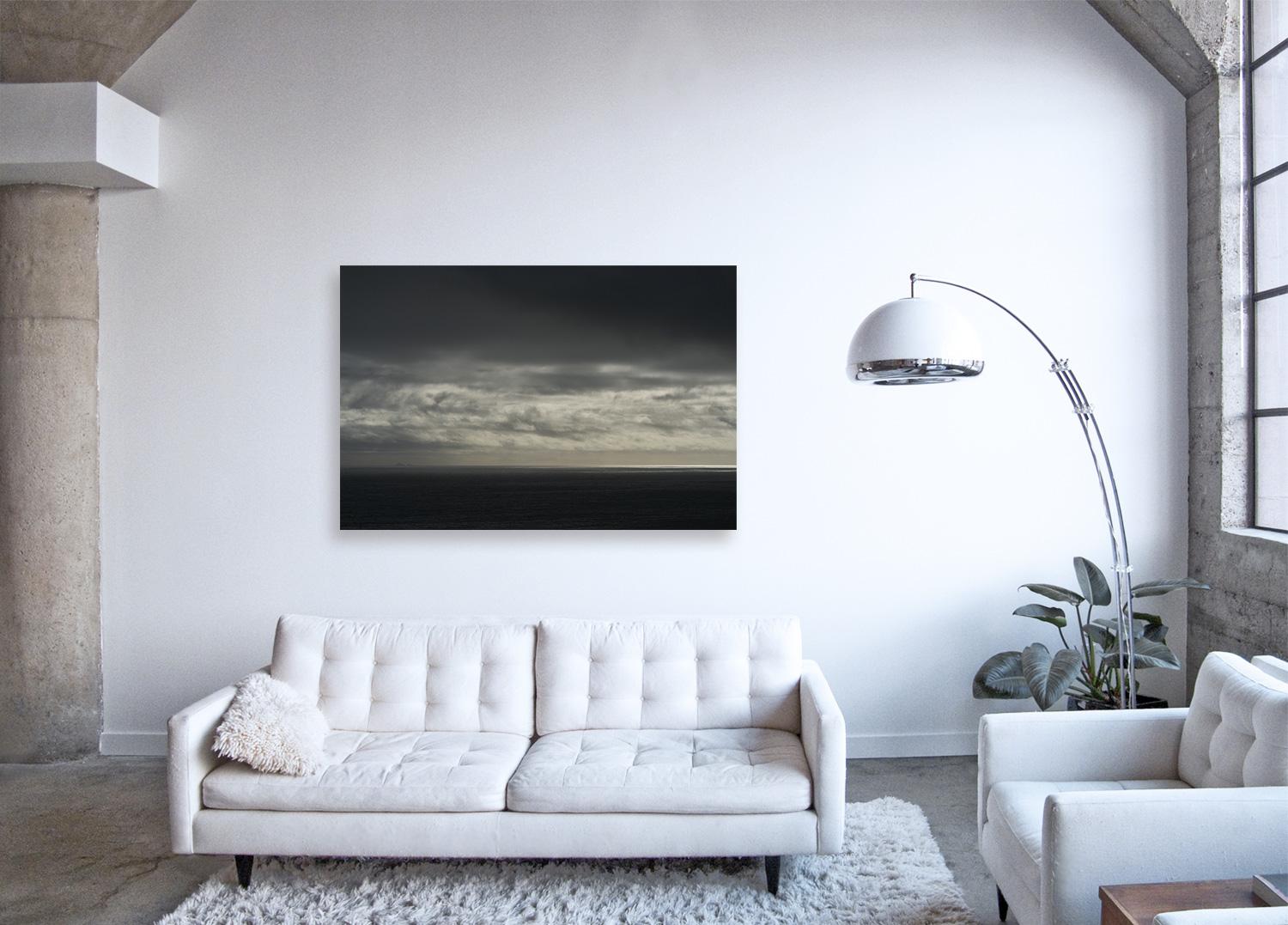 Cloud Study IV - large scale photograph of dramatic momochromatic cloudscape sky - Contemporary Print by Frank Schott