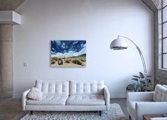 Cowboy TV (enmarcada) - fotografía grande de una película icónica en un paisaje del Oeste