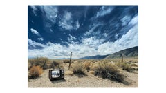 Cowboy TV - large format photograph of iconic western in American landscape