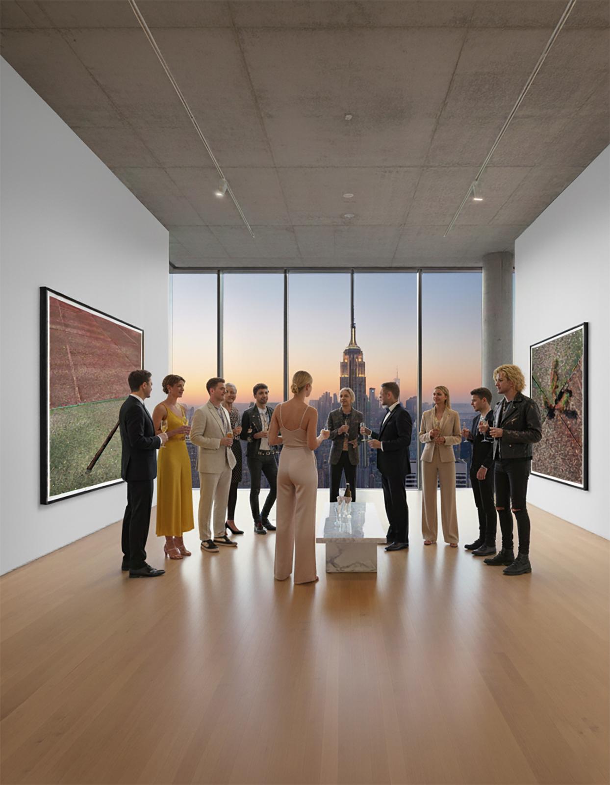 Found Object B - osservazione di grande formato di vignette urbane astratte a colori in vendita 5