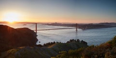 Golden Gate Bridge (glass mounted 58" x 110") - photograph of iconic landmark
