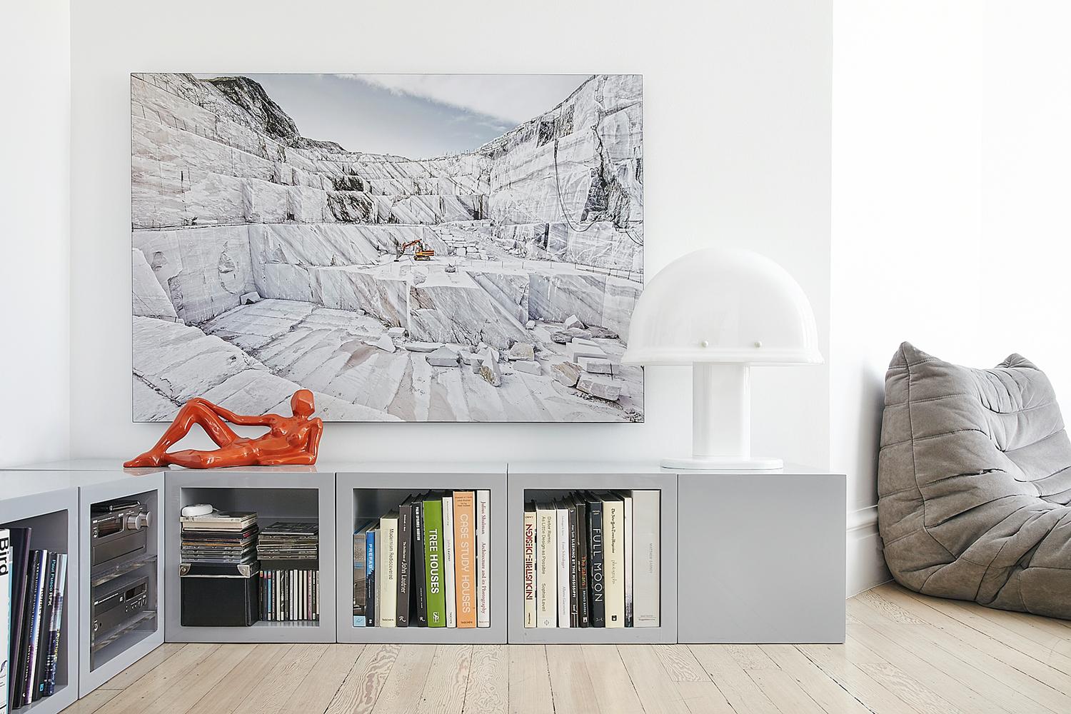 Marmo di Carrara (framed) - large format photograph of Italian marble quarry - Contemporary Photograph by Frank Schott