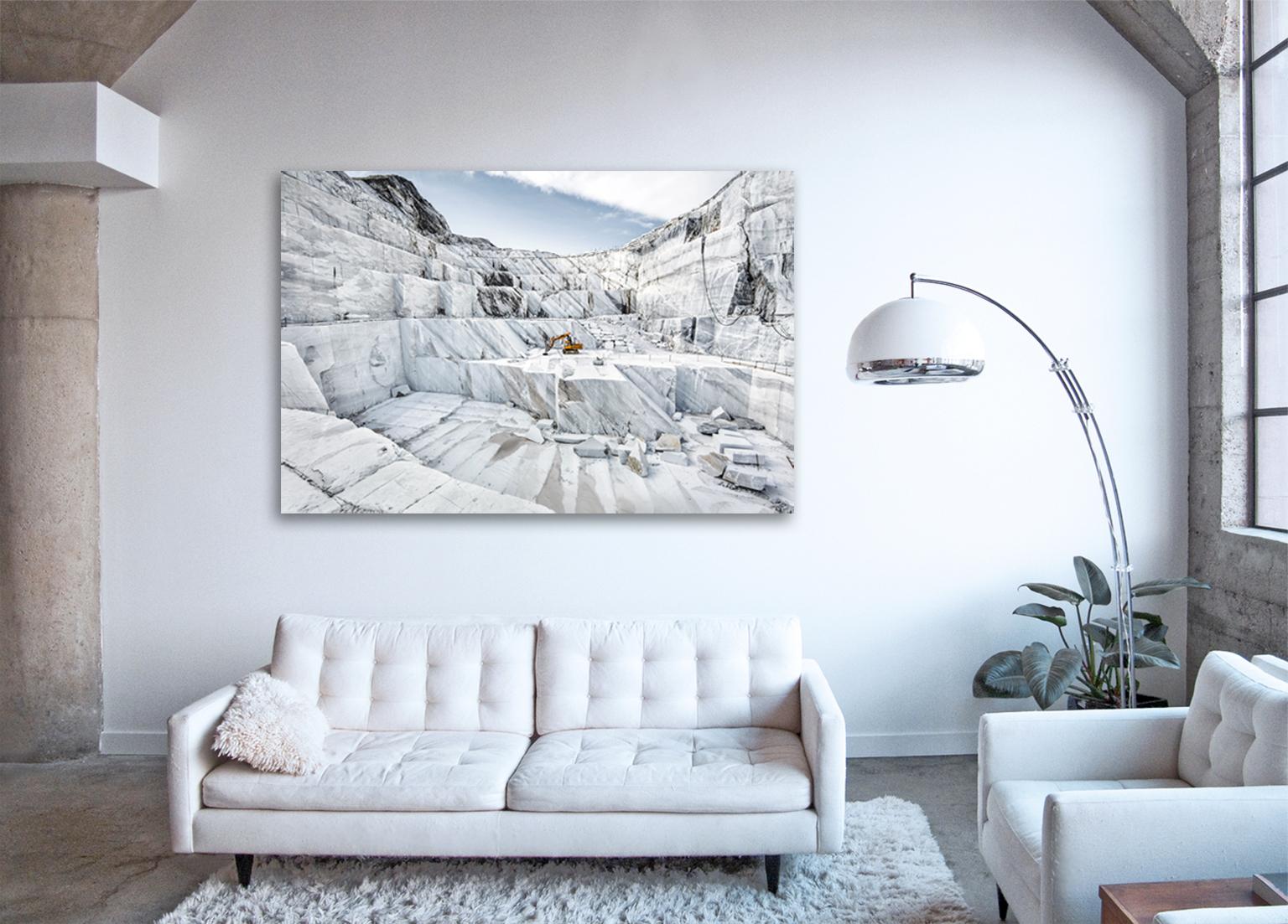 Marmo di Carrara - large format photograph of iconic Italian marble quarry - Photograph by Frank Schott