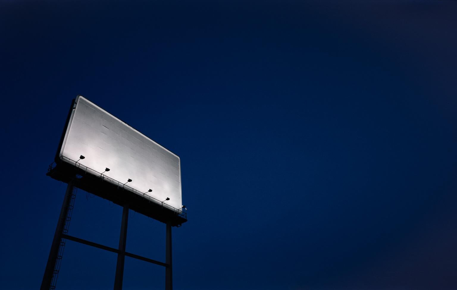 Billboard - large scale monochromatic photograph of iconic Americana billboard
