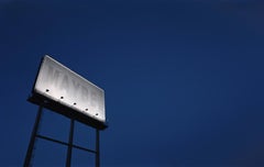 MAYBE - large scale monochromatic photograph of iconic Americana billboard