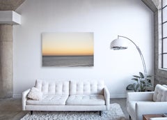 Morning Glow - large format photograph of monochromatic water and horizon