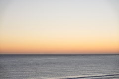 Morning Glow - large format photograph of California water surface and horizon
