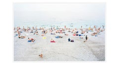 Nizza - grande fotografia incorniciata di una spiaggia estiva nel sud della Francia