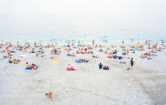 Nizza - large format photograph of summer beach scene in South of France