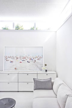 Nizza - framed large photograph of summer beach scene in South of France