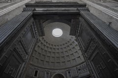 Pantheon (Rome) - large scale photograph of iconic architectural elements
