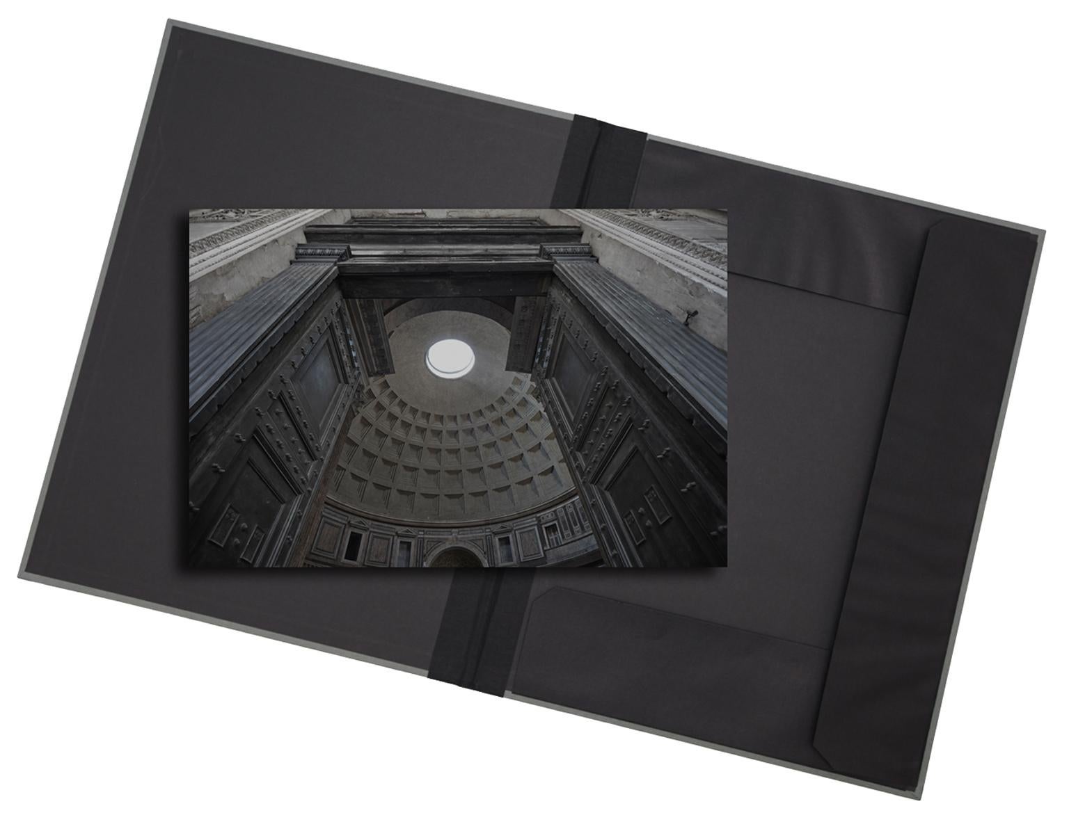 Frank Schott Black and White Photograph - Pantheon (Rome) - photograph in classic archival artwork portfolio gift binder