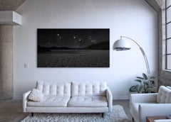 Racetrack (framed) - desert landscape panorama under mesmerizing night sky