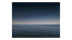 Paysage marin I (encadré) - photographie grand format d'horizon monochrome et de mer