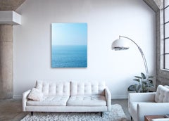 Seascape VIII - large format photograph of abstract aqua colored water surface
