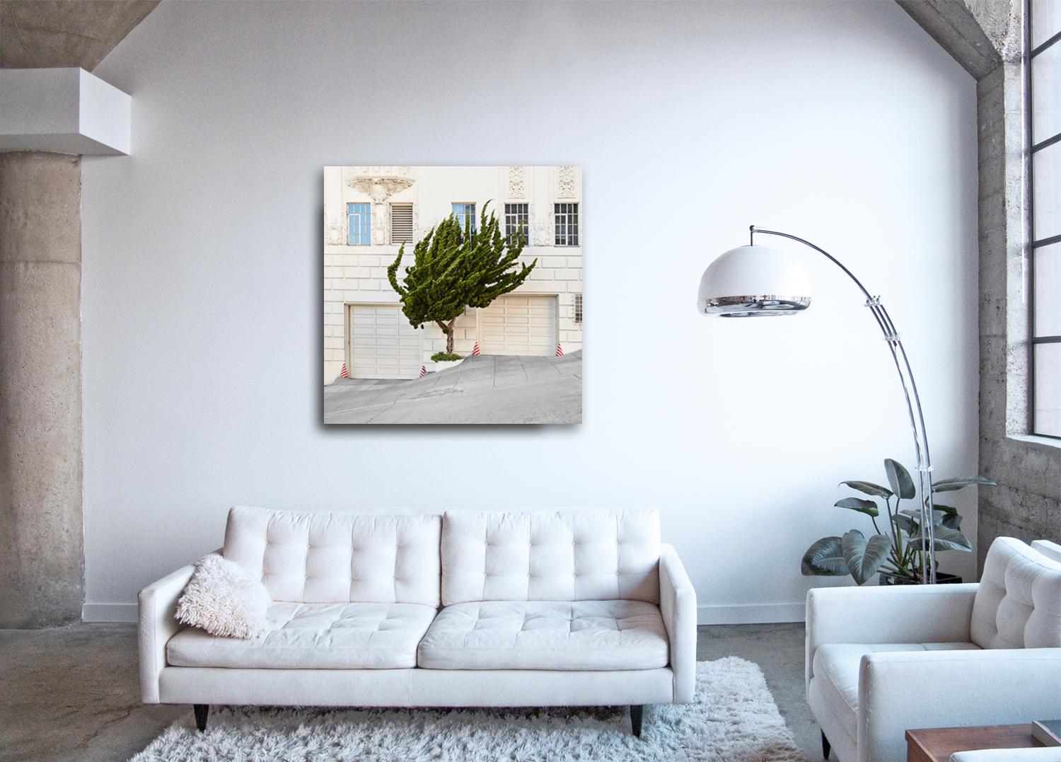 Topiario I - x fotografía de gran formato de árbol con forma ornamental - Landscape Print Gris de Frank Schott