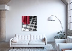 Untitled (Crimson) - large scale photographic details of baroque Italian palazzo