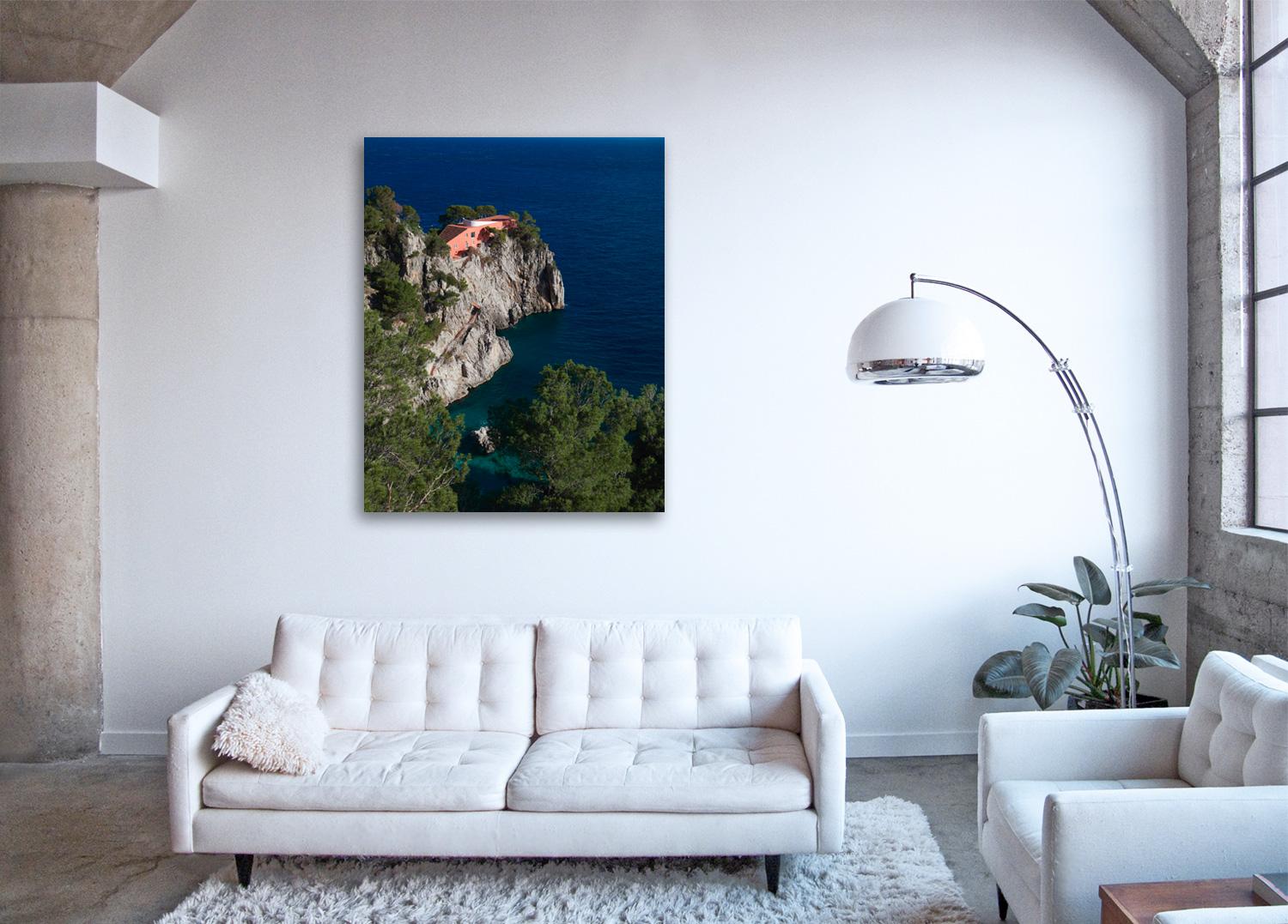 Casa Malaparte - large photograph of iconic Mediterranean villa on Capri Island - Photograph by Frank Schott