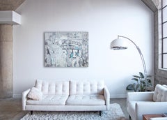 Wallscape VI ( Il Famoso ) - cattura astratta di un manifesto circense italiano d'epoca