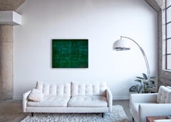 Wallscape VII (Green Door) - abstraction of urban textures and palimpsest colors