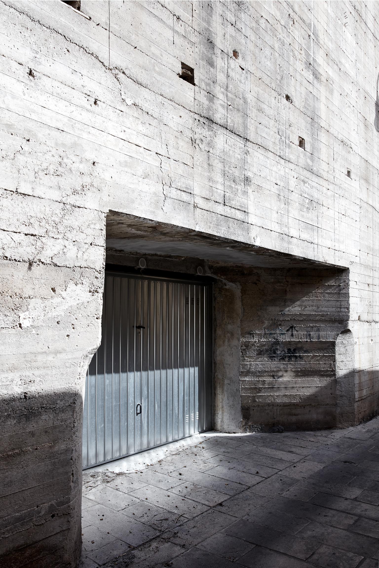 Modica - large format photograph of Brutalist architecture - Photograph by Frank Schott
