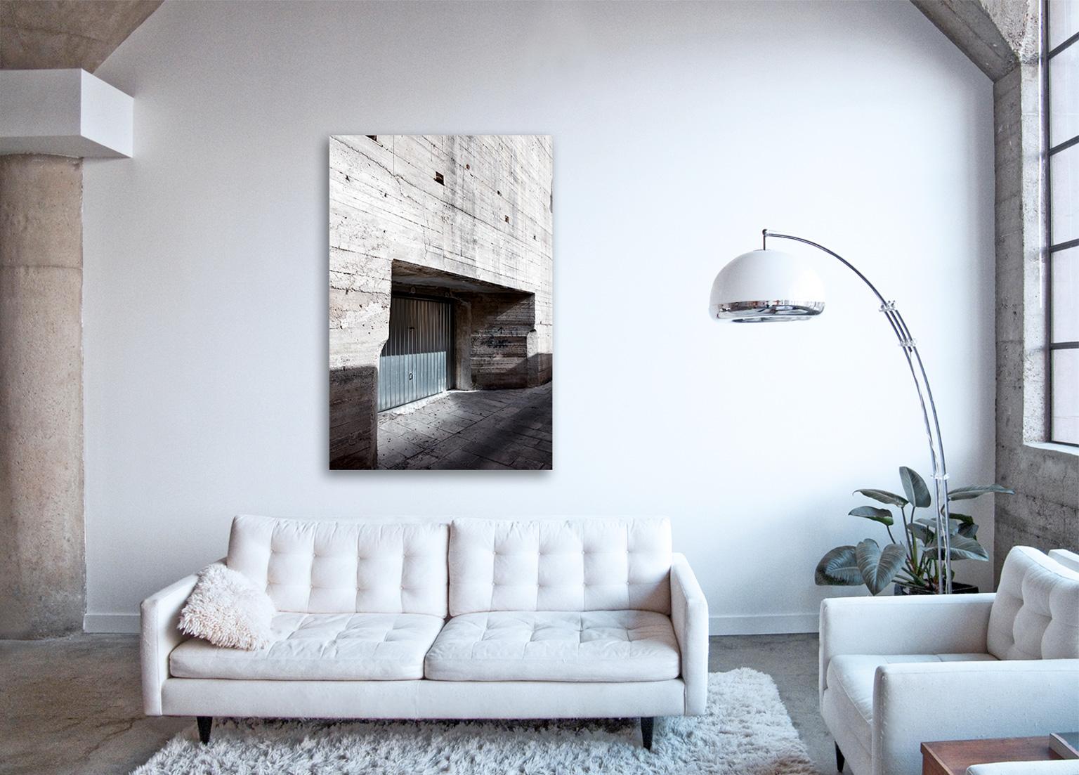 Modica - large format photograph of Brutalist architecture - Contemporary Print by Frank Schott