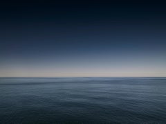 Paisaje marino I - fotografía de gran formato de horizonte y mar en tonos azules