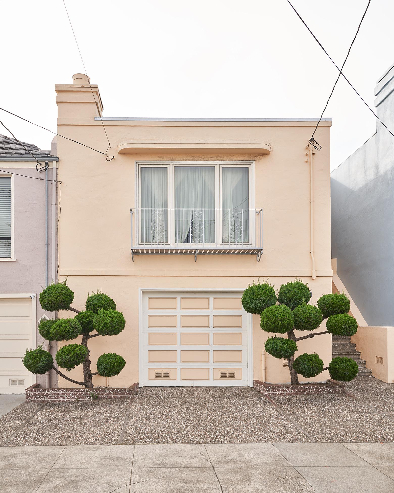 Topiary V by Frank Schott, from a series of photographic observances capturing the antics of urban gardening's tree trimming and striking art of topiaries' green minimalism 

60 x 48 inches / 152cm x 122cm
signed edition of 7

40 x 32 inches / 102cm