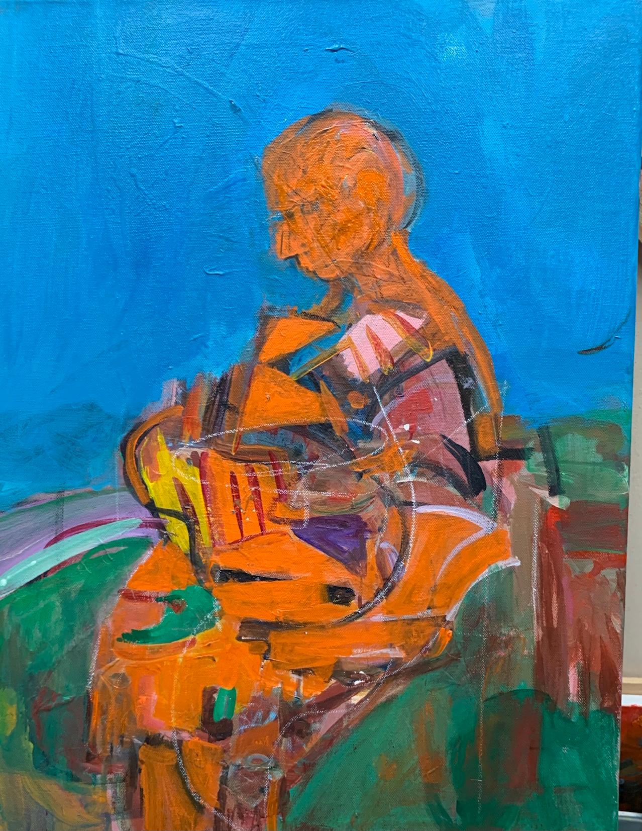 Frank Shifreen
Roadside Figure in Orange
2021
18 x 24 inches 
Acrylic on Canvas
Signed, titled and dated on verso

These new works start from polar opposite impulses which juxtapose the purity and beauty of platonic forms opposed to impulsive