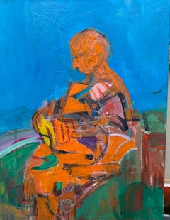 Frank Shifreen 'Roadside Figure in Orange'
