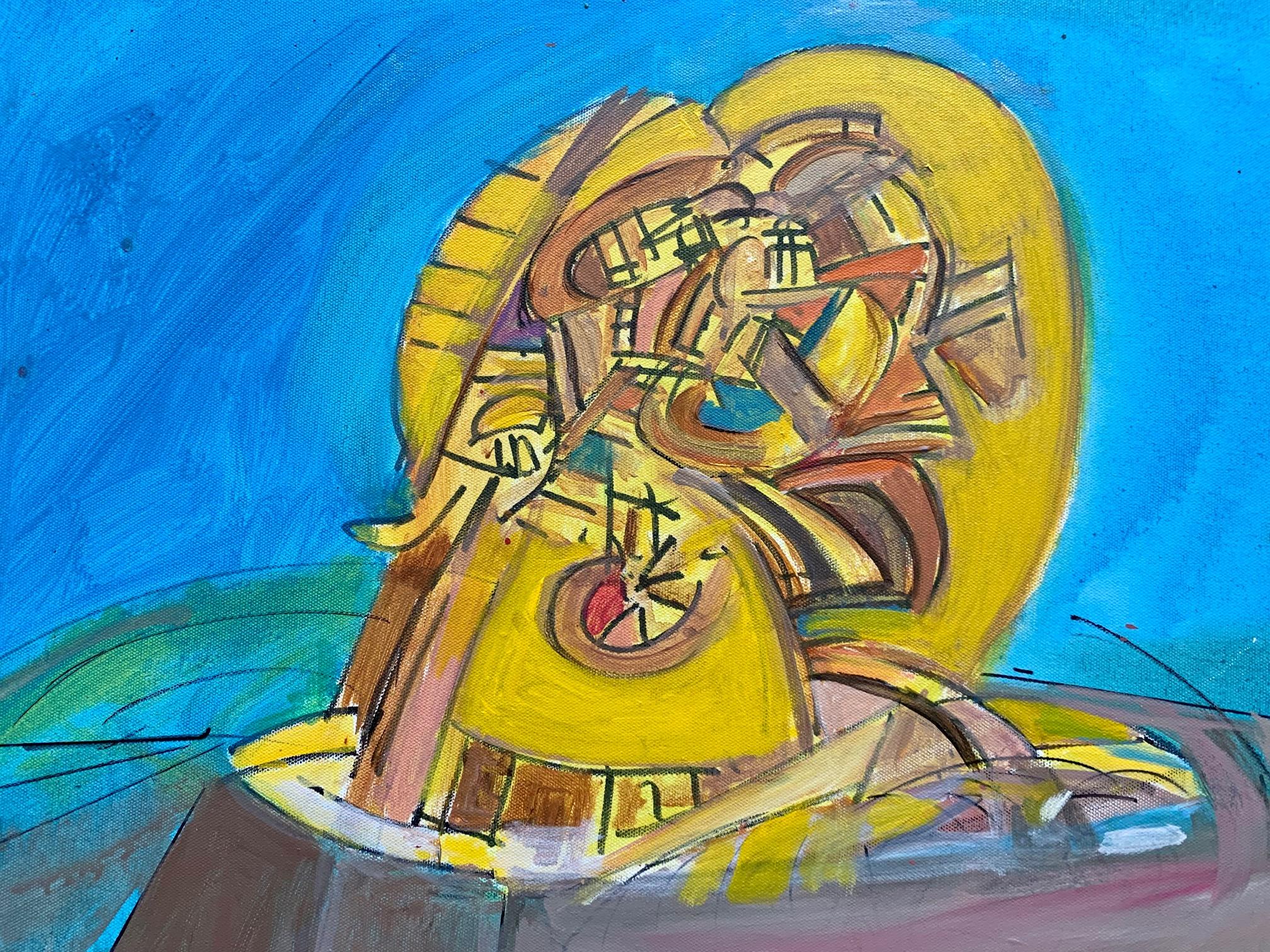 Frank Shifreen
The Prophet
2021
18 x 24 inches 
Acrylic on Canvas
Signed, titled and dated on verso

These new works start from polar opposite impulses which juxtapose the purity and beauty of platonic forms opposed to impulsive muscular