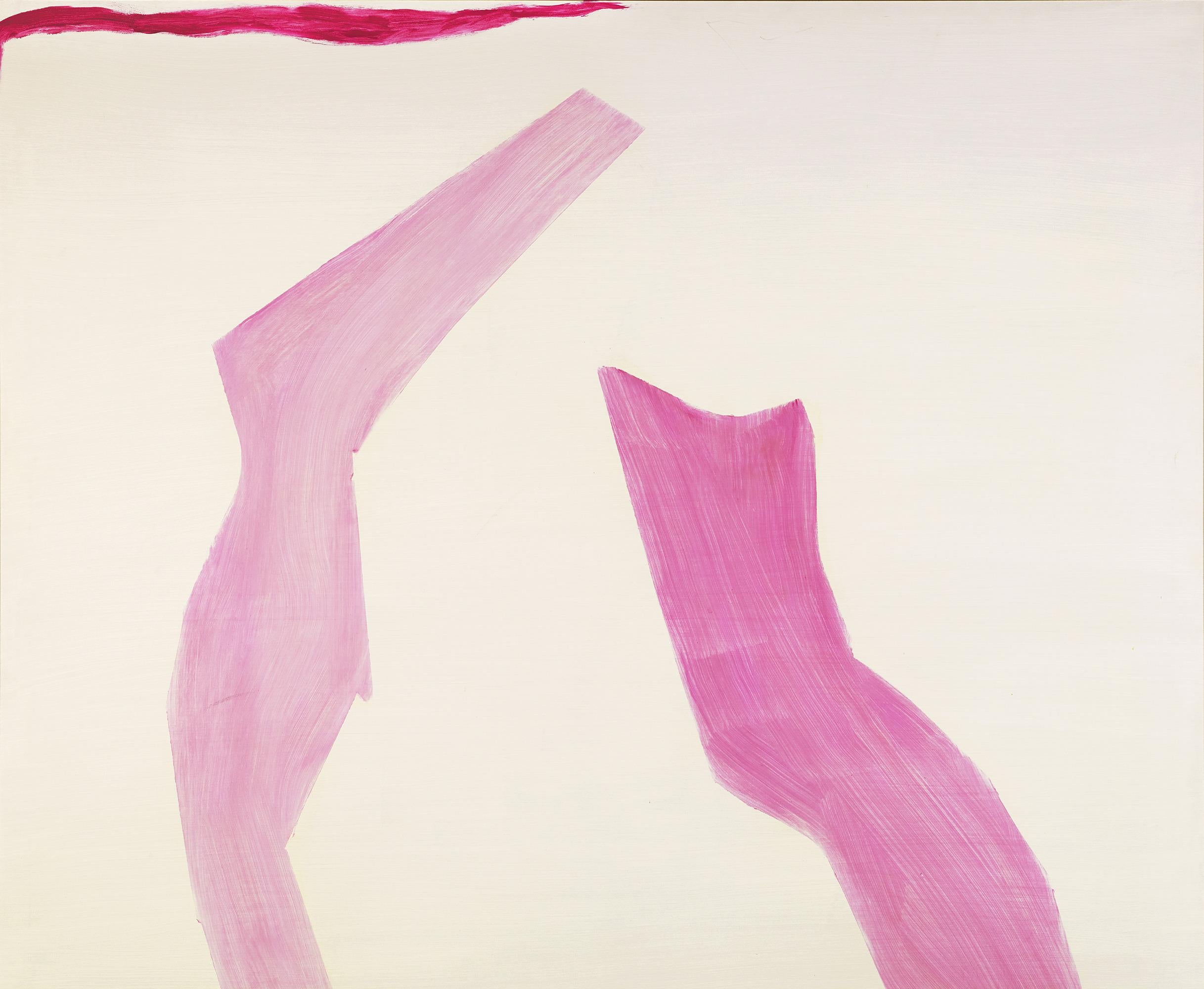 Abstract In Pink, Purple, And White By Frank Sinatra For Sale 2
