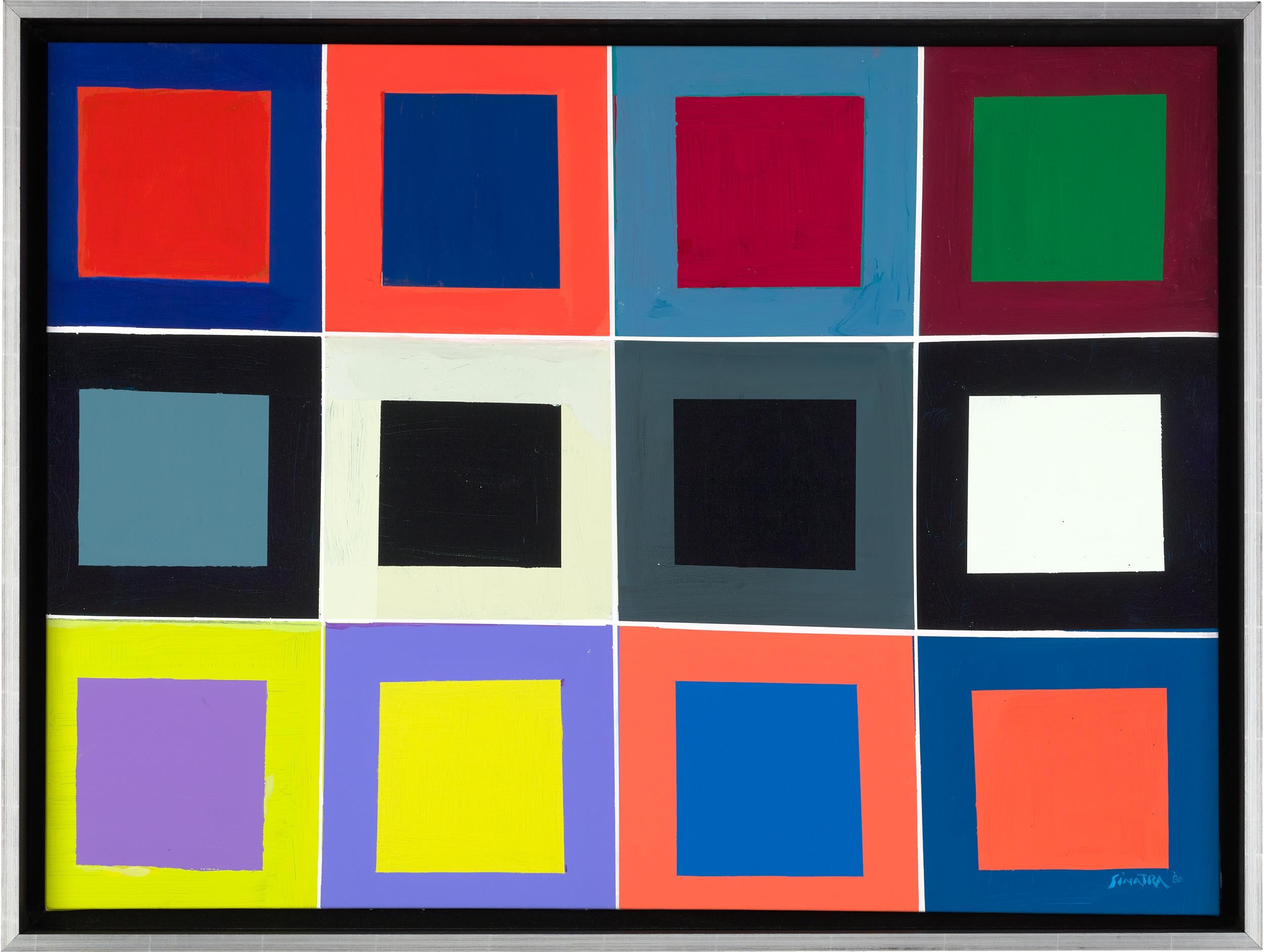 Abstract with Squares by Frank Sinatra For Sale 1