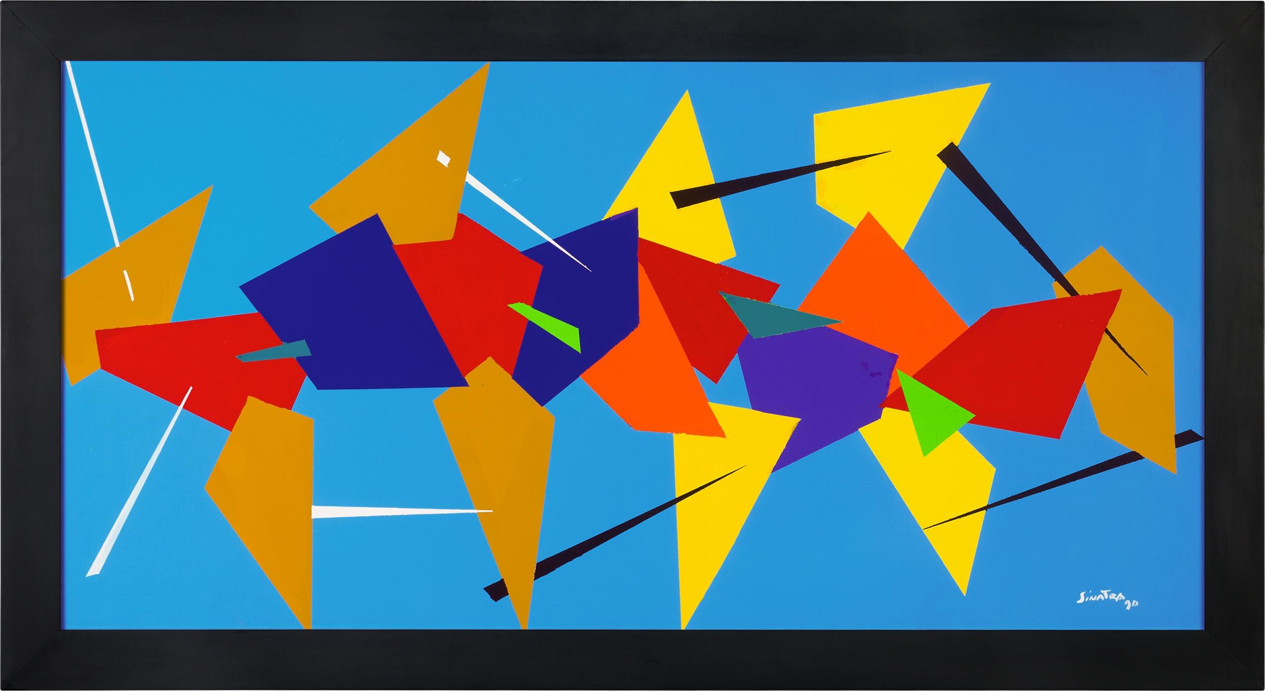 Blue Abstract by Frank Sinatra For Sale 1